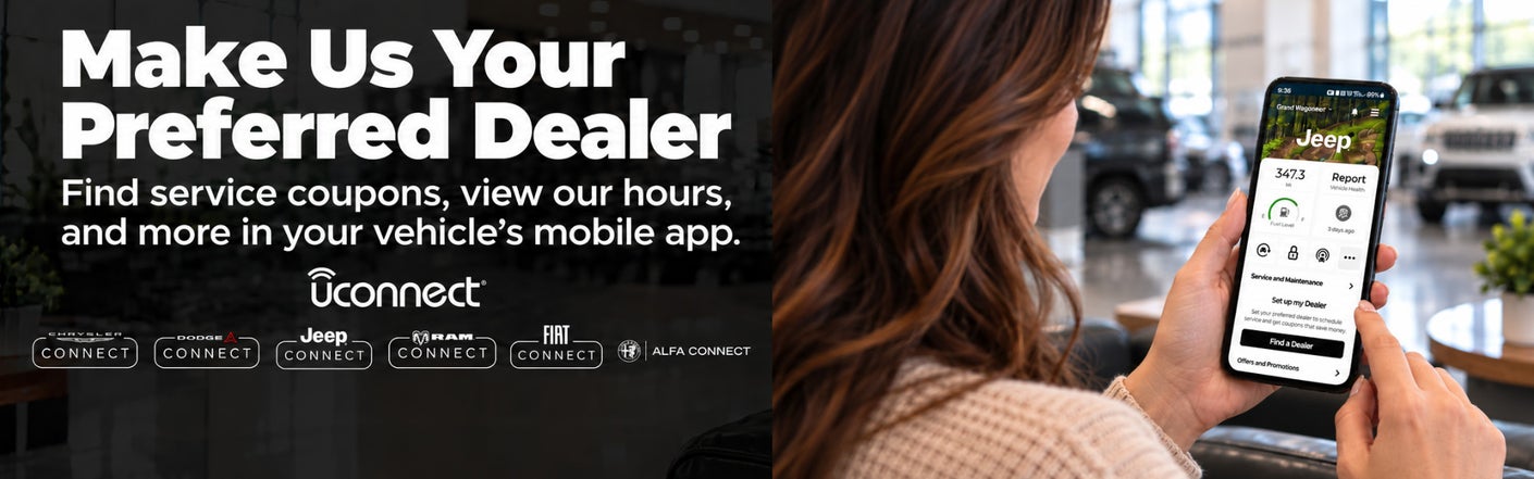 uconnect® make us your preferred dealer | Ed Morse Chrysler Dodge Jeep Ram in Muscatine IA