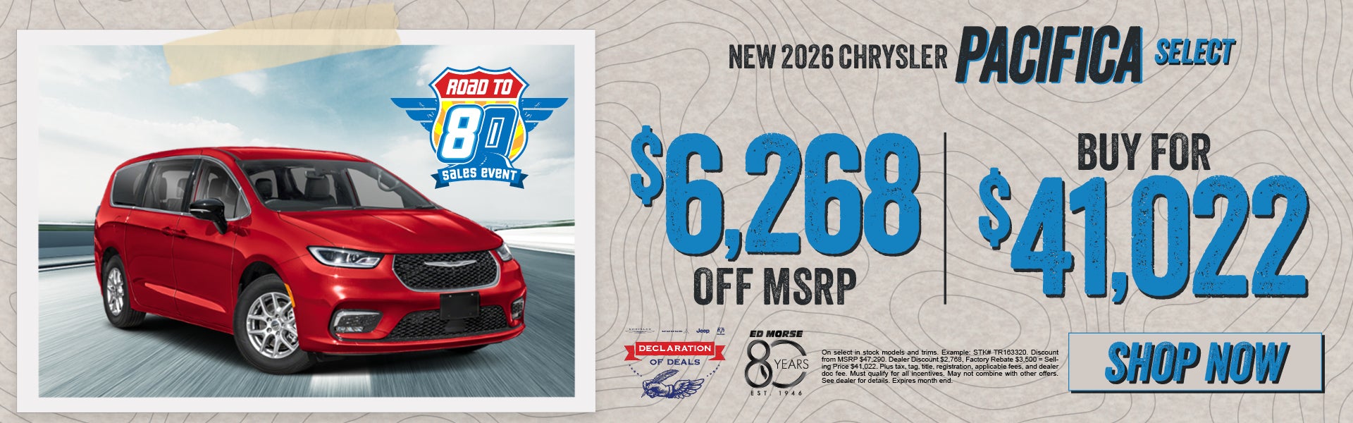 New 2026 Chrysler Pacifica Select