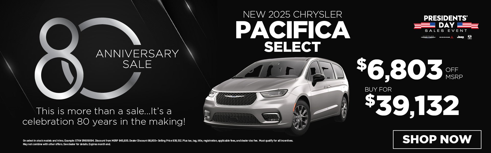 New 2025 Chrysler Pacifica Select