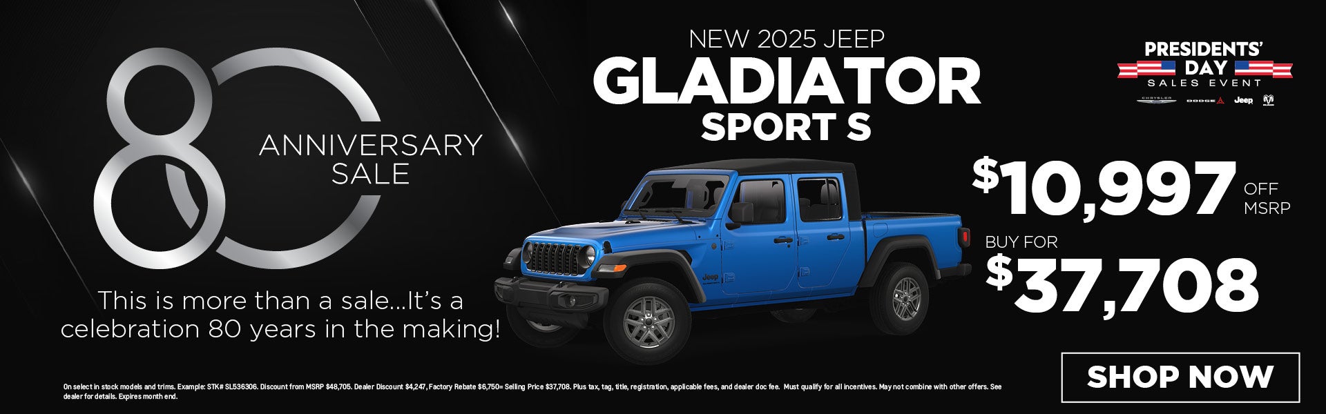 New 2025 Jeep Gladiator Sport S